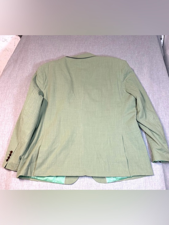 Men's Sage Green 3 piece Suit Linen /Cotton Sz XXL - Picture 11 of 16